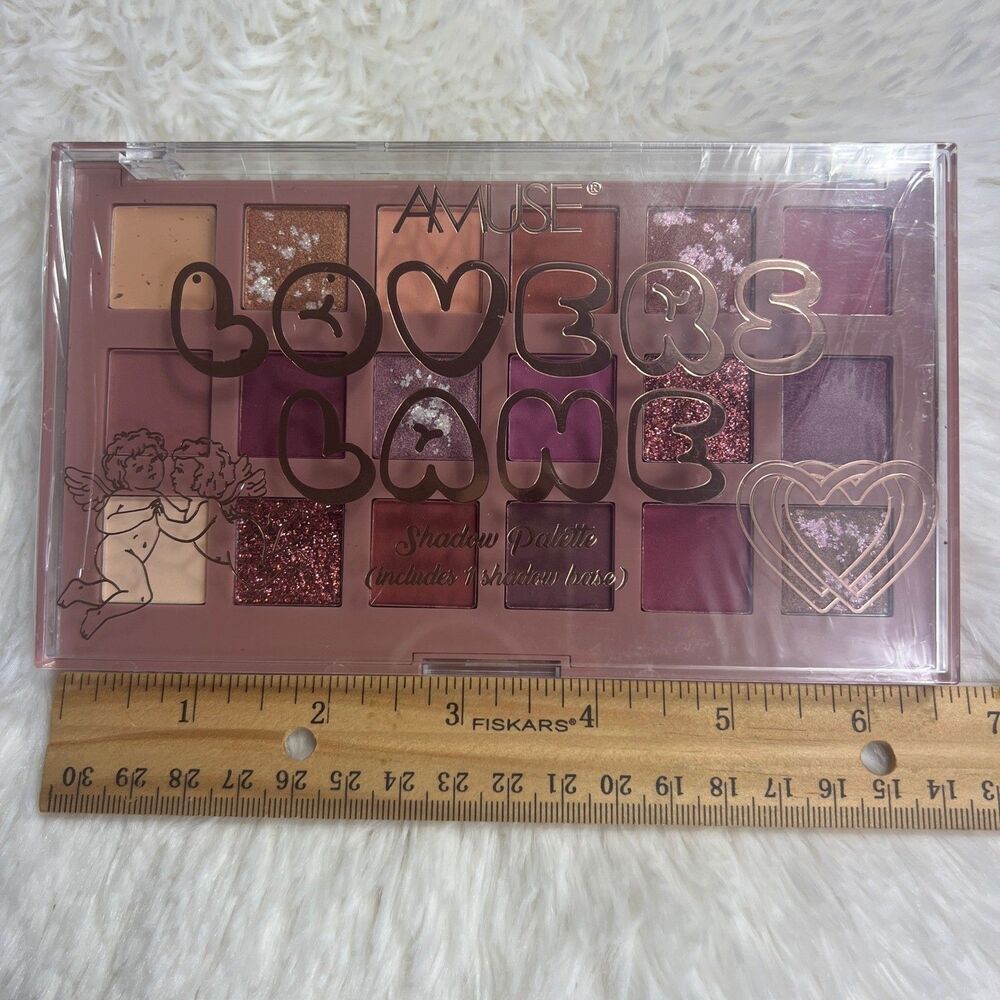 Amuse Lovers Lane 18 Color Shadow Palette Matte Shimmer Glitter Brand New - Picture 12 of 16